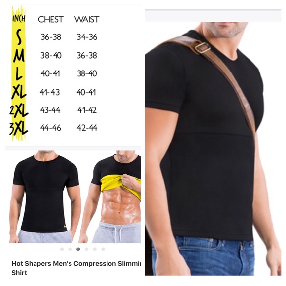 Host Pick Men’s Hot Shaper Compression Shirt NWOT - Picture 3 of 6